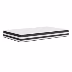 VidaXL 372915, Taille enfant / adulte, Matelas à ressorts, Moyen, Noir, Gris, Blanc, Polyester, mousse