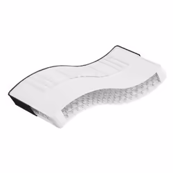 VidaXL 372929, Taille enfant / adulte, Matelas à ressorts, Moyen, Noir, Gris, Blanc, Polyester, Polyester