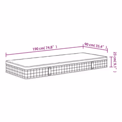 VidaXL 372939 matelas Taille enfant / adulte Matelas à ressorts - Vue supplémentaire 8