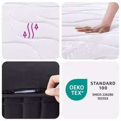 VidaXL 372941 matelas Taille enfant / adulte Matelas à ressorts - Vue supplémentaire 8