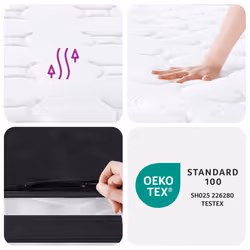 VidaXL 372954 matelas Taille enfant / adulte Matelas à ressorts - Vue supplémentaire 8