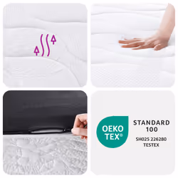 VidaXL 372986 matelas Taille enfant / adulte Matelas à ressorts - Vue supplémentaire 7