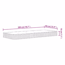 VidaXL 372986 matelas Taille enfant / adulte Matelas à ressorts - Vue supplémentaire 8