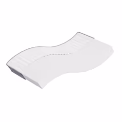 VidaXL 373006, Taille enfant / adulte, High density foam mattress, Doux, Gris, Blanc, Polyester, Polyester