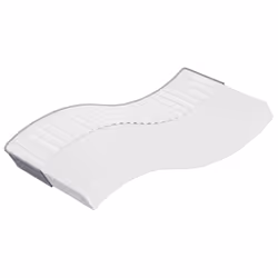 VidaXL 373017, Taille enfant / adulte, High density foam mattress, Moyen, Gris foncé, Blanc, Polyester, Polyester