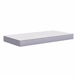 VidaXL 373022, Taille double/complet, High density foam mattress, Moyen, Gris, Blanc, Polyester, mousse