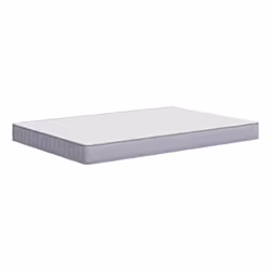 VidaXL 373023, Taille double/complet, High density foam mattress, Moyen, Gris, Blanc, Polyester, mousse