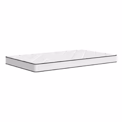 VidaXL 373030, Taille enfant / adulte, High density foam mattress, Moyen, Noir, Blanc, Polyester, mousse