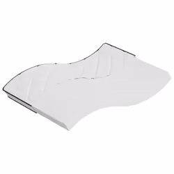 VidaXL 373035, Taille double/complet, High density foam mattress, Moyen, Noir, Blanc, Polyester, Polyester