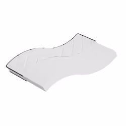 VidaXL 373037, Taille enfant / adulte, High density foam mattress, Doux, Noir, Blanc, Polyester, Polyester