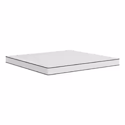 VidaXL 373038, Super King size, High density foam mattress, Moyen, Noir, Blanc, Polyester, mousse