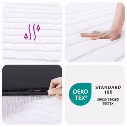 VidaXL 373040 matelas Taille enfant / adulte High density foam mattress - Vue supplémentaire 8