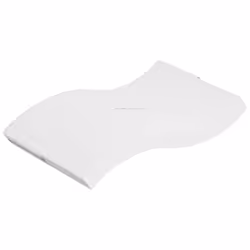 VidaXL 373044, Taille enfant / adulte, High density foam mattress, Mou/Moyen/Ferme, Blanc, Polyester, Polyester