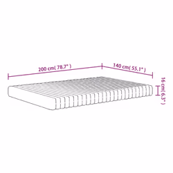 VidaXL 373050 matelas Taille enfant / adulte High density foam mattress - Vue supplémentaire 8