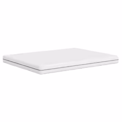 VidaXL 373052, Taille Queen, High density foam mattress, Moyen, Blanc, Polyester, mousse