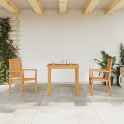 Vidaxl - Ensemble à dîner de jardin 3 pcs Bois de teck massif