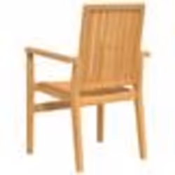 vidaXL Ensemble à manger de jardin 5pcs Bois de teck massif