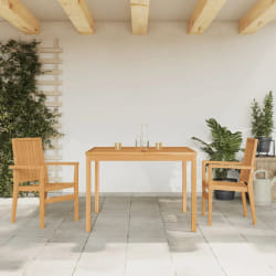 vidaXL Ensemble à manger de jardin 3 pcs Bois de teck massif