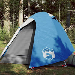 Tente de camping 2 personnes bleu 254x135x112 cm taffetas 185T
