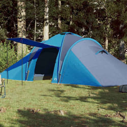 vidaXL Tente familiale à dôme 6 personnes bleu imperméable