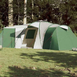 vidaXL Tente familiale à dôme 12 personnes vert imperméable