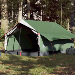Cette tente de camping à l'aspect moderne vous protège des intempéries et vous offre un espace confortable pour vos aventures ...