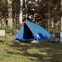 vidaXL Tente de camping 2 personnes bleu imperméable
