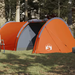 vidaXL Tente de camping tunnel 4 personnes orange imperméable