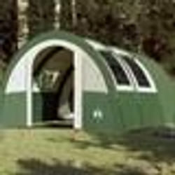 vidaXL Tente de camping tunnel 4 personnes vert imperméable