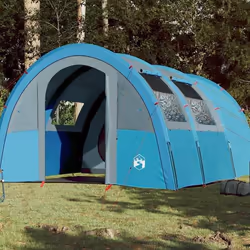 vidaXL Tente de camping tunnel 4 personnes bleu imperméable