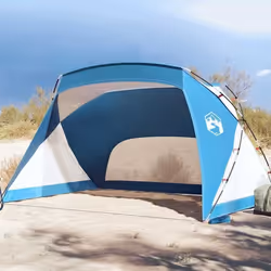 vidaXL Tente de plage bleu azuré 274x178x170/148 cm 185T polyester