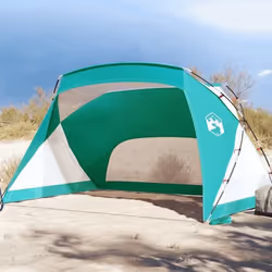 vidaXL Tente de plage vert d'eau 274x178x170/148 cm 185T polyester