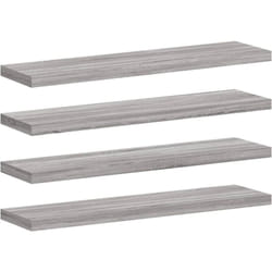 Vidaxl - tagères murales 4 pcs sonoma gris 40x10x1,5 cm bois ingénierie