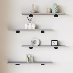 vidaXL Étagères murales 4 pcs sonoma gris 60x10x1,5 cm bois ingénierie