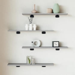 vidaXL Étagères murales 4 pcs sonoma gris 60x10x1,5 cm bois ingénierie