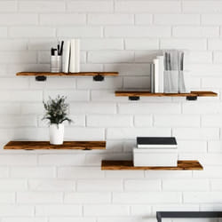 Vidaxl - tagères murales 4 pcs chêne fumé 60x30x1,5cm bois d'ingénierie