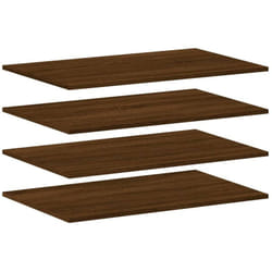Tagères murales 4 pcs chêne marron 80x50x1,5cm bois ingénierie Vidaxl