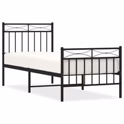 VidaXL 373682, Noir, 850 mm, 2,07 m, 910 mm, 800 x 2000 mm, 26 cm