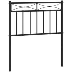 Vidaxl - Tête de lit métal noir 75 cm