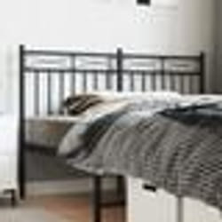 vidaXL Tête de lit métal noir 150 cm