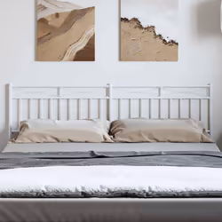 VidaXL 373778 tête de lit et pied de lit Blanc - Vue supplémentaire 6