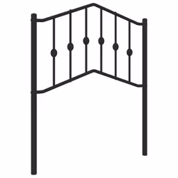 VidaXL 373818, Noir, Acier, 100 cm, 1050 mm, 98 cm, 40 mm