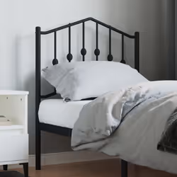 VidaXL 373818 tête de lit et pied de lit Noir
