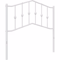 vidaXL Tête de lit métal blanc 90 cm