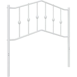 vidaXL Tête de lit métal blanc 90 cm