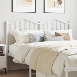 Vidaxl - Tête de lit métal blanc 140 cm