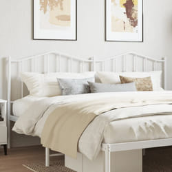Vidaxl - Tête de lit métal blanc 160 cm