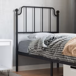 VidaXL 373914 tête de lit et pied de lit Noir