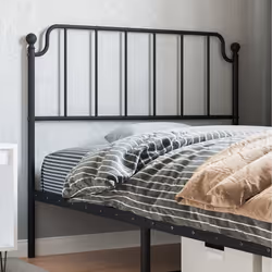 VidaXL 373917 tête de lit et pied de lit Noir