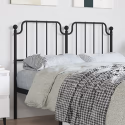 VidaXL 373918 tête de lit et pied de lit Noir